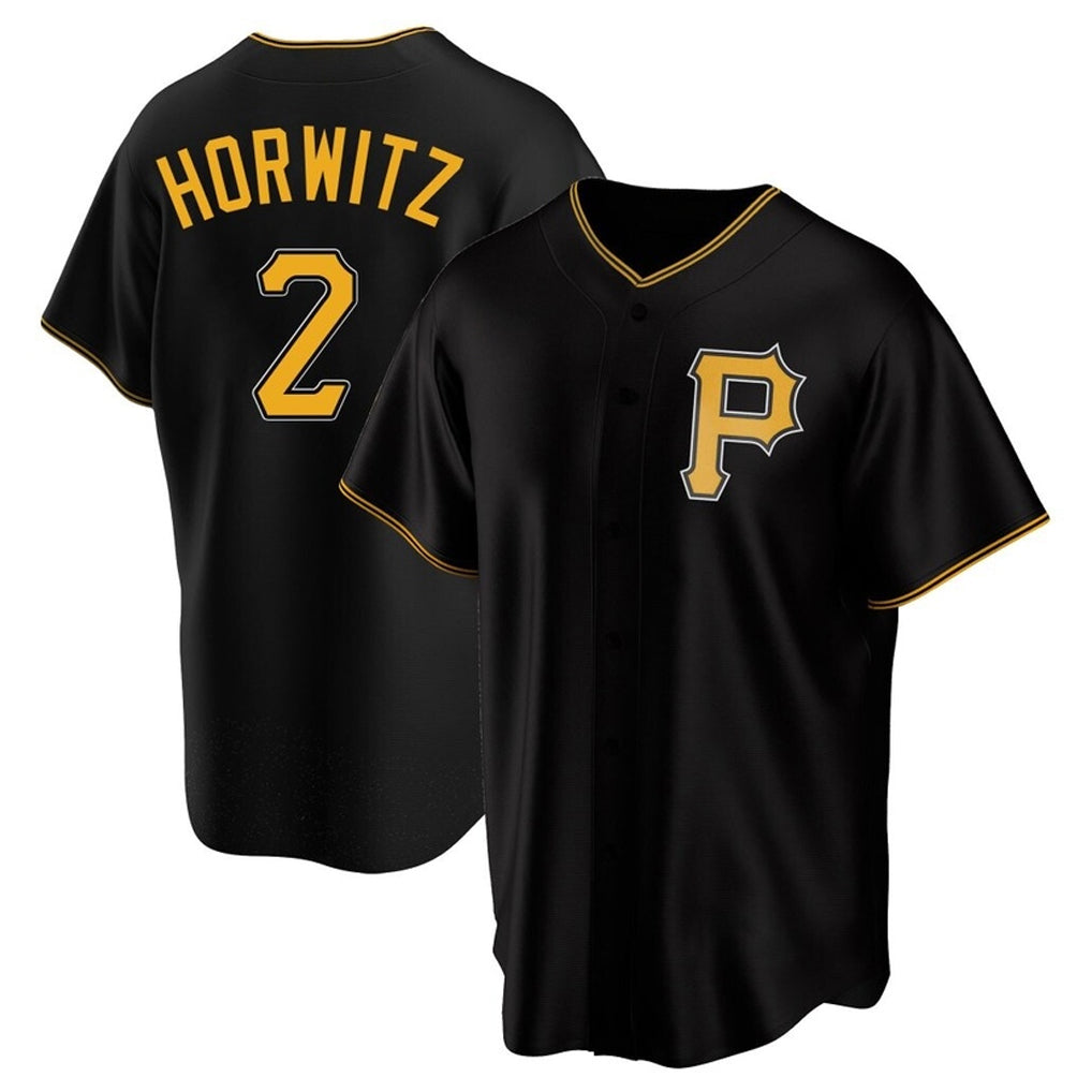 CAdoa P.Pirates #2 Spencer Horwitz Player Black Alternate 2025 Home Game Stitched Jerseys