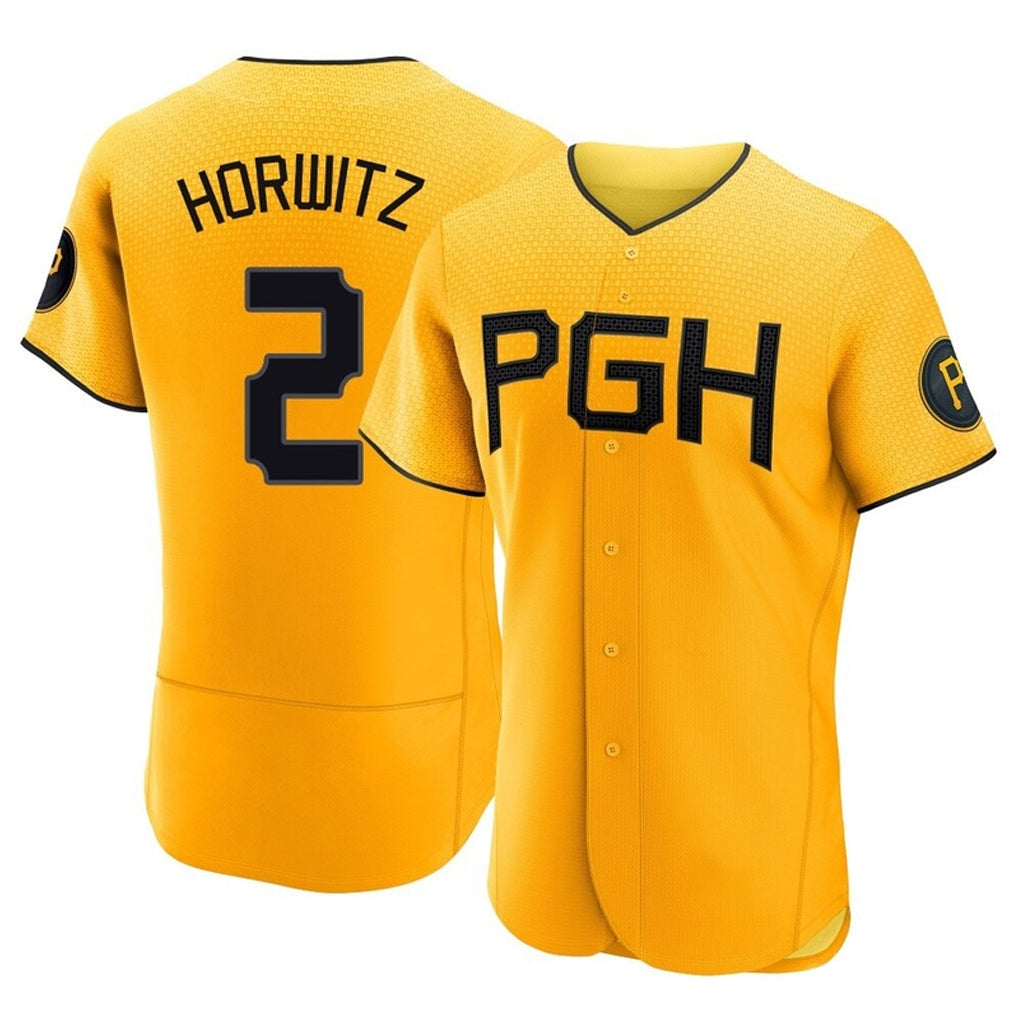 CAdoa P.Pirates #2 Spencer Horwitz Player Gold City Connect Home Limited Elite Stitched Jerseys