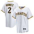 CAdoa P.Pirates #2 Spencer Horwitz Player White Home Game Stitched Jerseys