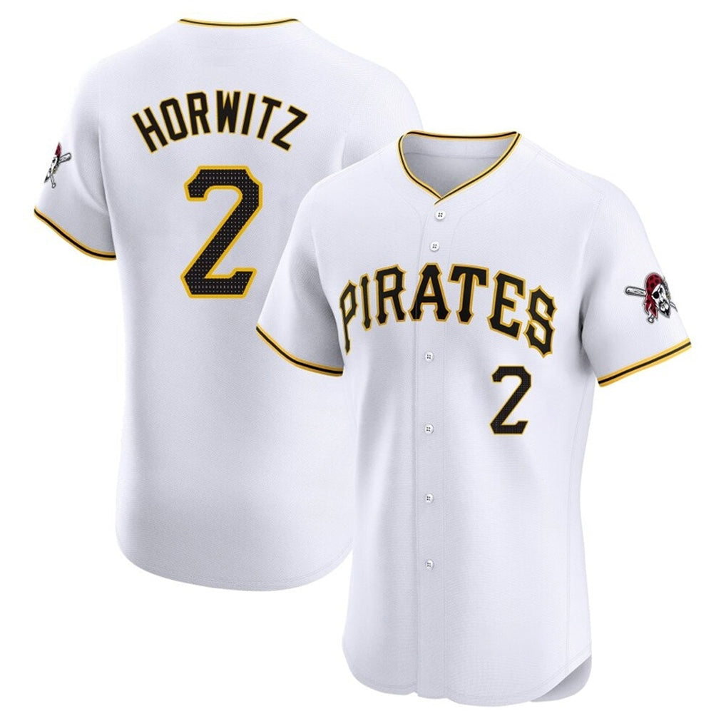 CAdoa P.Pirates #2 Spencer Horwitz Player White Home Limited Elite Stitched Jerseys