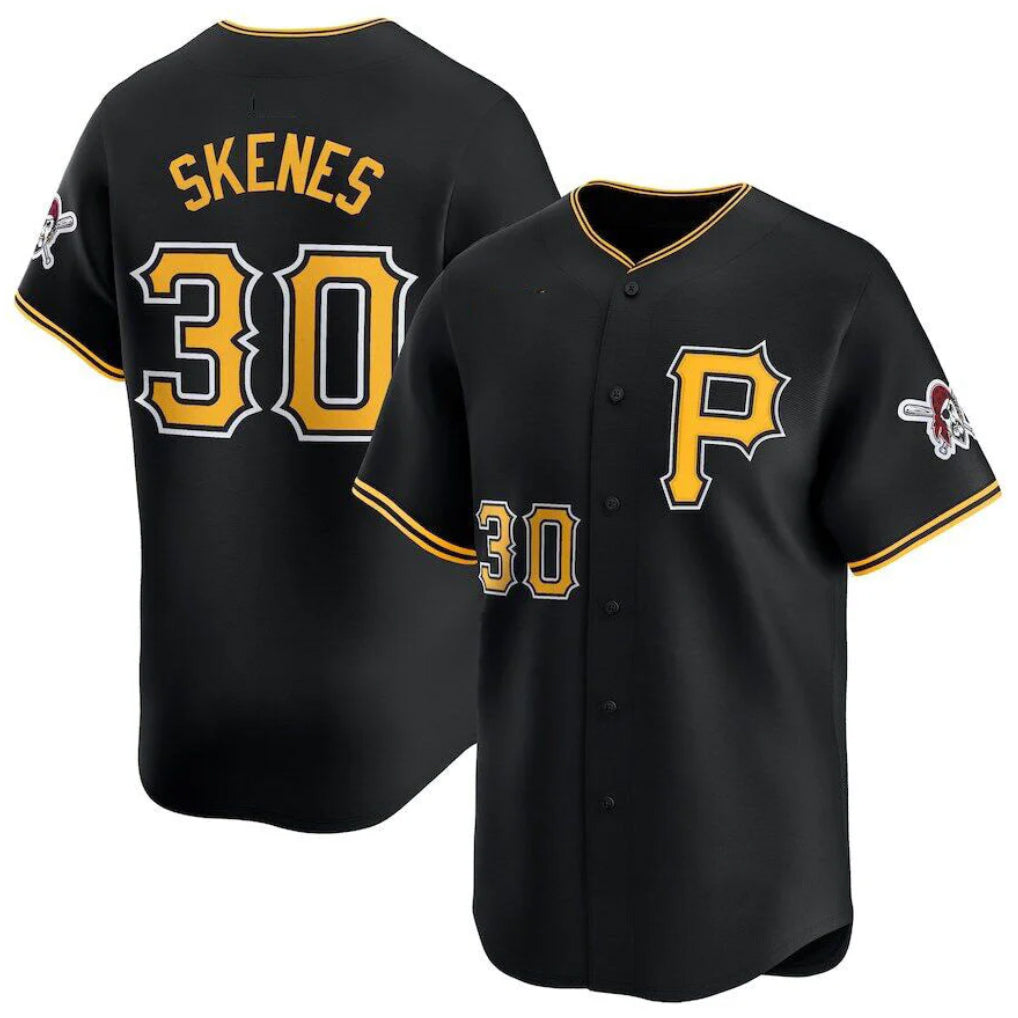 CAdoa P.Pirates #30 Paul Skenes Player Black Alt Limited Home Stitched Jerseys