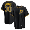 CAdoa P.Pirates #30 Paul Skenes Player Black Alternate 2025 Home Game Stitched Jerseys