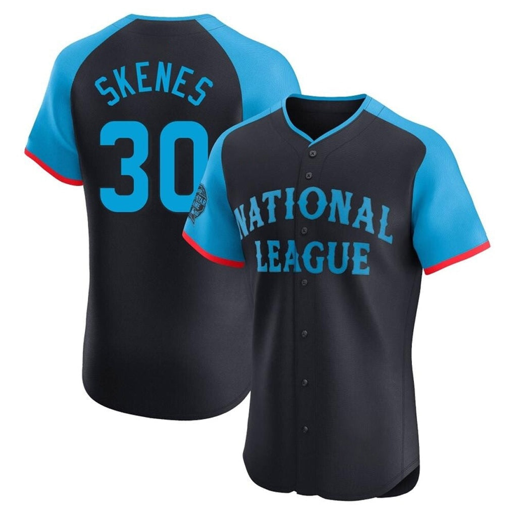 CAdoa P.Pirates #30 Paul Skenes Player Navy National League All-Star Home Limited Elite Stitched Jerseys