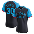 CAdoa P.Pirates #30 Paul Skenes Player Navy National League All-Star Home Limited Elite Stitched Jerseys