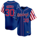 CAdoa P.Pirates #30 Paul Skenes Player Royal 2025 Independence Day Vapor Premier Limited Stitched Jerseys