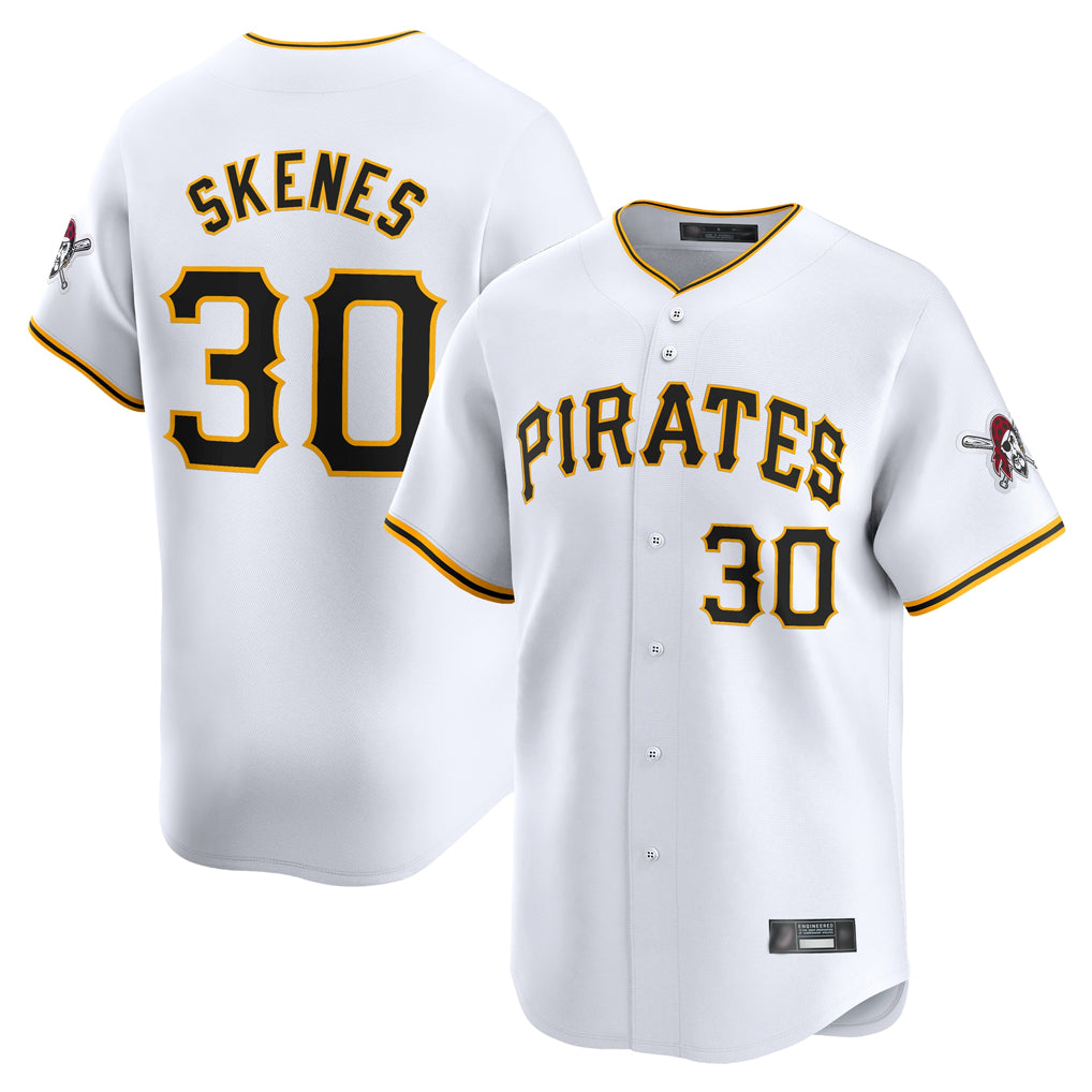 CAdoa P.Pirates #30 Paul Skenes Player White Home Limited Stitched Jerseys