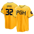 CAdoa P.Pirates #32 Henry Davis Player Gold City Connect Home Game Stitched Jerseys