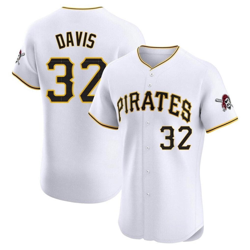 CAdoa P.Pirates #32 Henry Davis Player White Home Limited Elite Stitched Jerseys