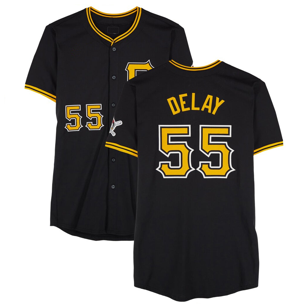 CAdoa P.Pirates #55 Jason Delay Player Black Alternate Limited Game Stitched Jerseys