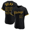 CAdoa P.Pirates #55 Jason Delay Player Black Snake Skin City Home Limited Elite Stitched Jerseys
