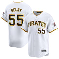 CAdoa P.Pirates #55 Jason Delay Player White Home Limited Stitched Jerseys