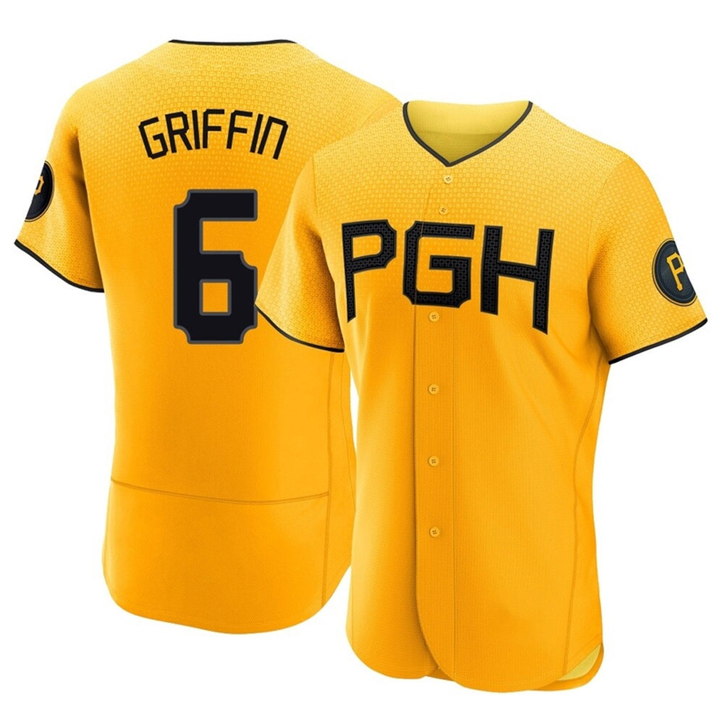 CAdoa P.Pirates #6 Konnor Griffin Player Gold City Connect Home Limited Elite Stitched Jerseys