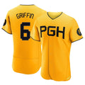 CAdoa P.Pirates #6 Konnor Griffin Player Gold City Connect Home Limited Elite Stitched Jerseys