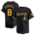 CAdoa P.Pirates #8 Willie Stargell Player Black Alt Home Limited Stitched Jerseys