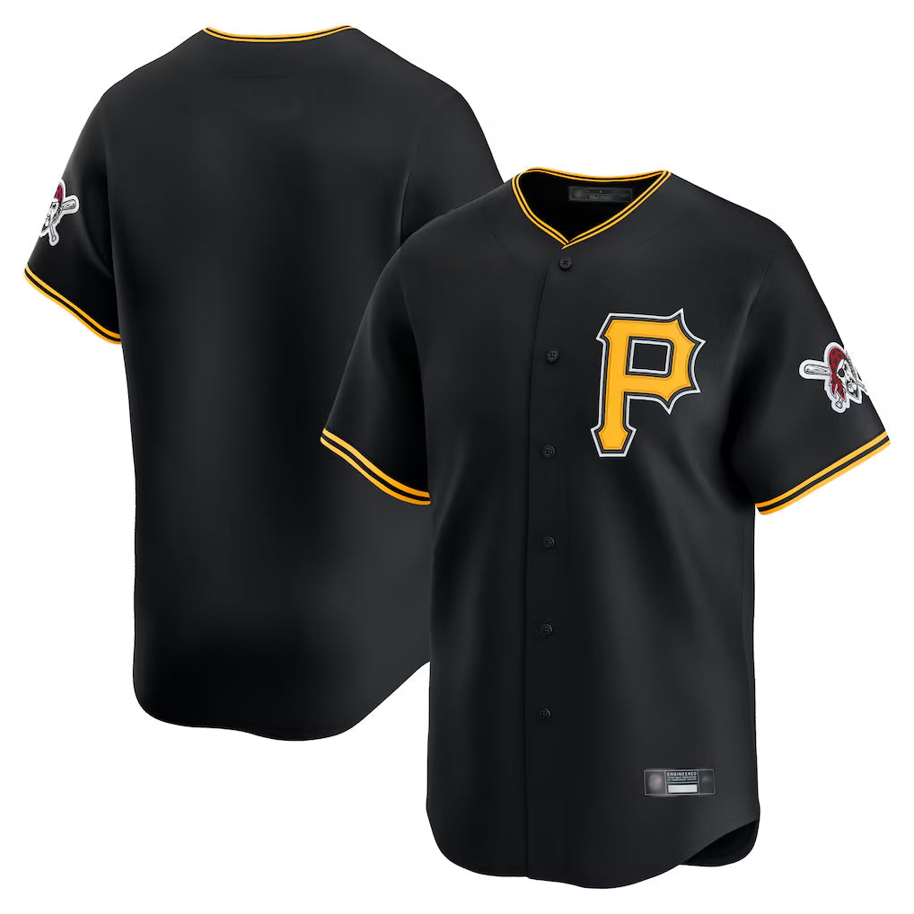 CAdoa P.Pirates Blank Player Black Alternate Limited Game Stitched Jerseys