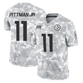 CAdoa P.Steelers #11 Michael Pittman Jr. Player Arctic Camo Limited Salute To Service Home Game Stitched Jerseys