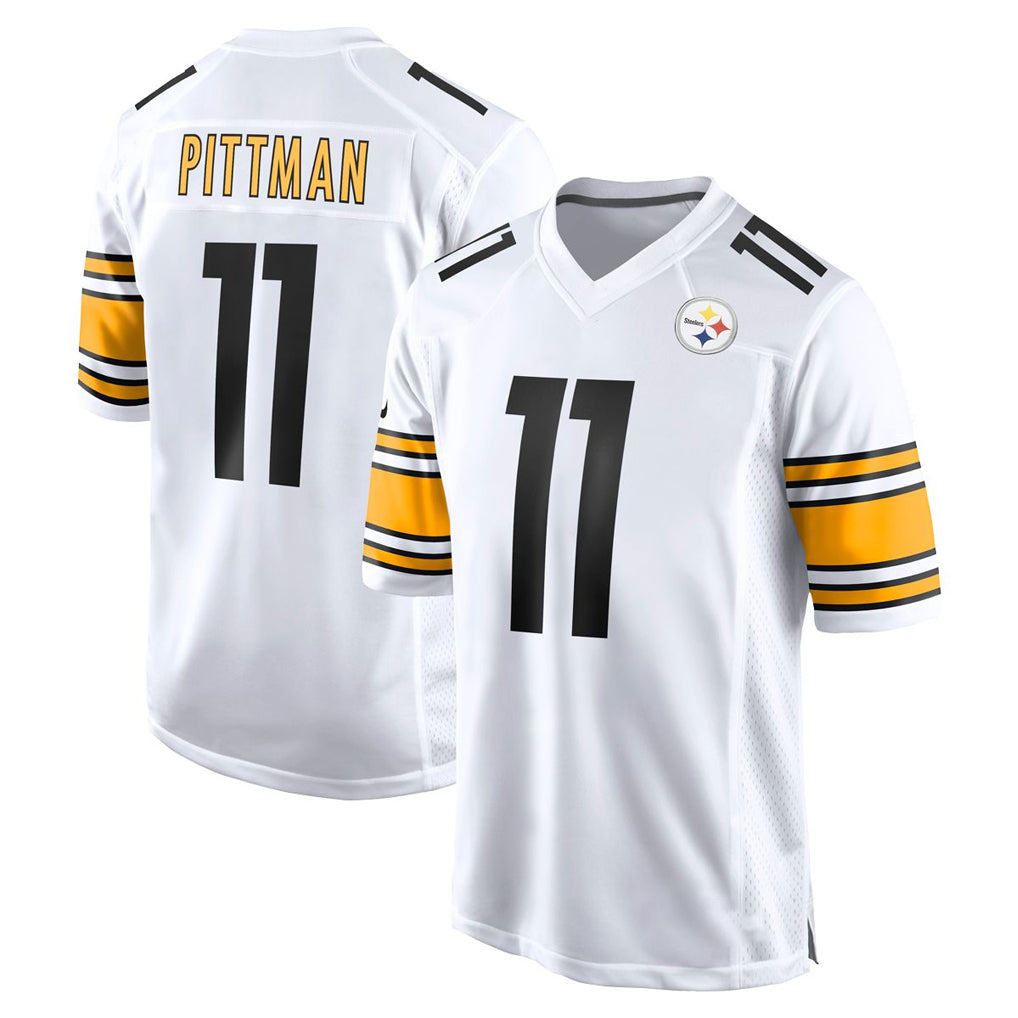 CAdoa P.Steelers #11 Michael Pittman Jr. Player White Home Game Stitched Jerseys