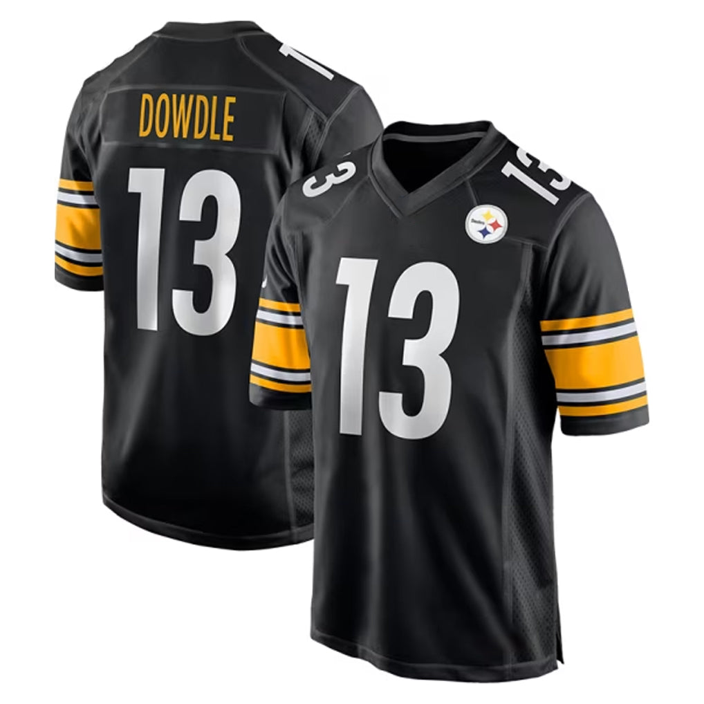 CAdoa P.Steelers #13 Rico Dowdle Player Black Home Game Stitched Jerseys