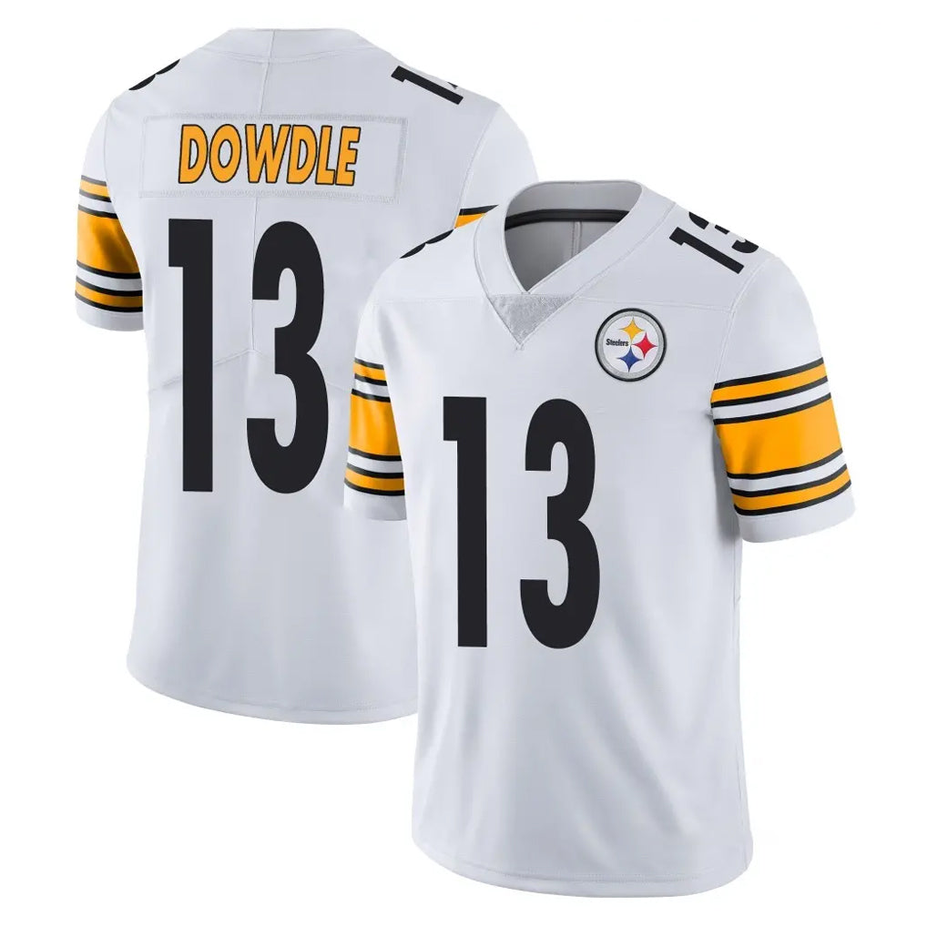 CAdoa P.Steelers #13 Rico Dowdle Player White Limited Vapor Untouchable Home Game Stitched Jerseys