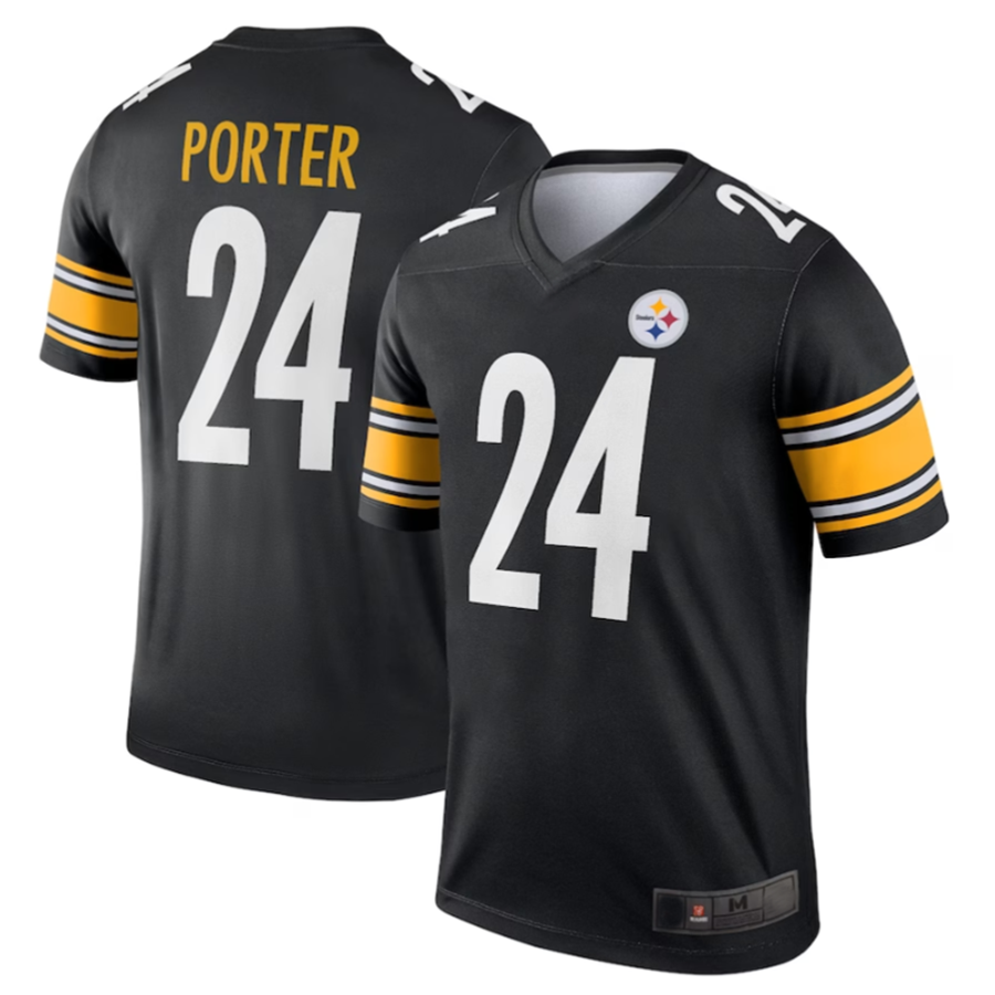 CAdoa P.Steelers #24 Joey Porter Jr. Black Legend American Stitched Jerseys