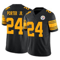 CAdoa P.Steelers #24 Joey Porter Jr. Player Black Limited 2nd Alternate Vapor F.U.S.E. Home Game Stitched Jerseys