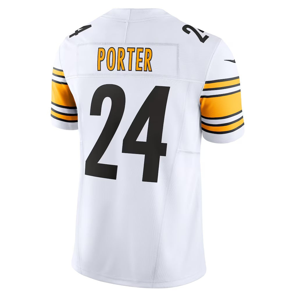 CAdoa P.Steelers #24 Joey Porter Jr. White Vapor F.U.S.E. Limited Jersey