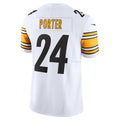 CAdoa P.Steelers #24 Joey Porter Jr. White Vapor F.U.S.E. Limited Jersey