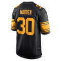 CAdoa P.Steelers #30 Jaylen Warren Black Alternate Game Stitched Jerseys
