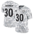 CAdoa P.Steelers #30 Jaylen Warren Player Arctic Camo Salute to Service Limited Stitched Jerseys