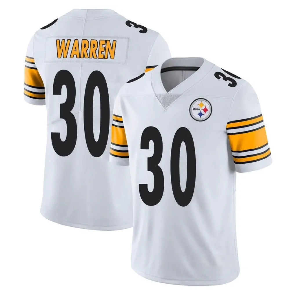 CAdoa P.Steelers #30 Jaylen Warren Player White Limited Vapor Untouchable Home Game Stitched Jerseys