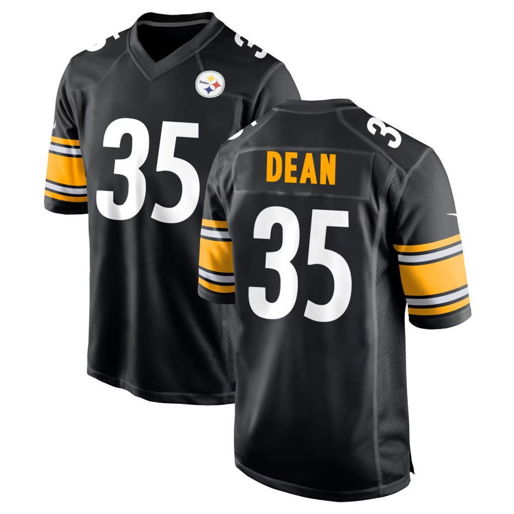 CAdoa P.Steelers #35 Jamel Dean Player Black Home Game Stitched Jerseys
