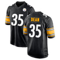 CAdoa P.Steelers #35 Jamel Dean Player Black Home Game Stitched Jerseys