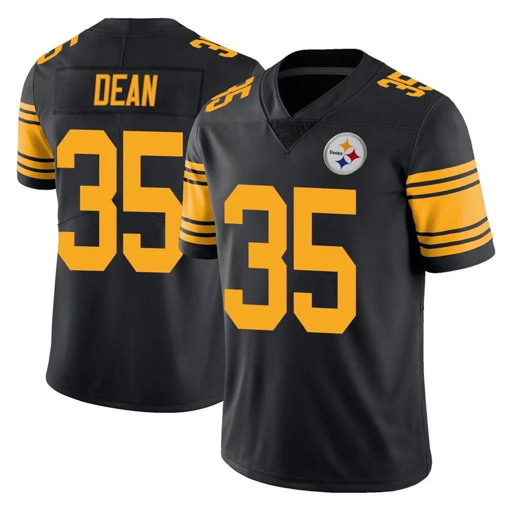 CAdoa P.Steelers #35 Jamel Dean Player Black Limited Color Rush Home Game Stitched Jerseys