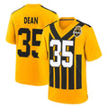CAdoa P.Steelers #35 Jamel Dean Player Gold Limited 1933 Throwback Home Game Stitched Jerseys