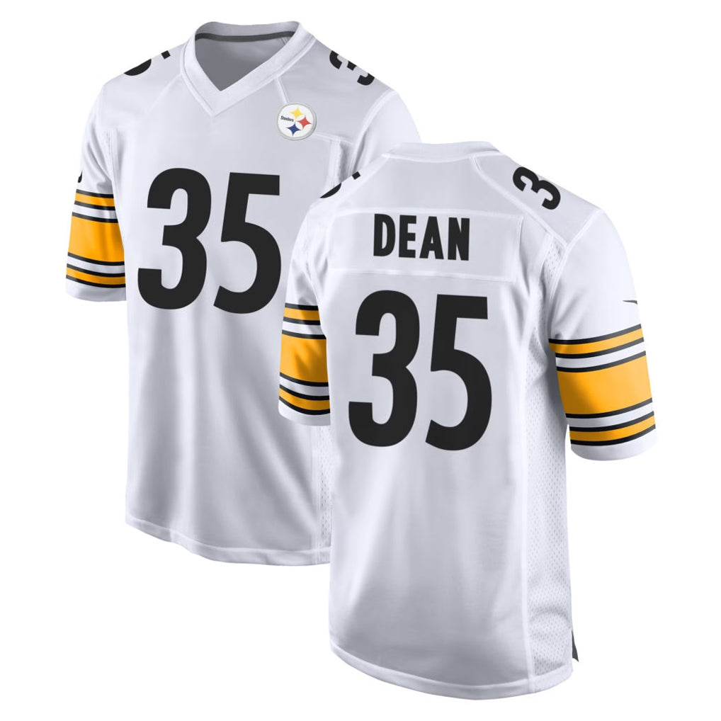 CAdoa P.Steelers #35 Jamel Dean Player White Home Game Stitched Jerseys
