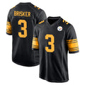 CAdoa P.Steelers #3 Jaquan Brisker Player Black Color Rush Home Game Stitched Jerseys