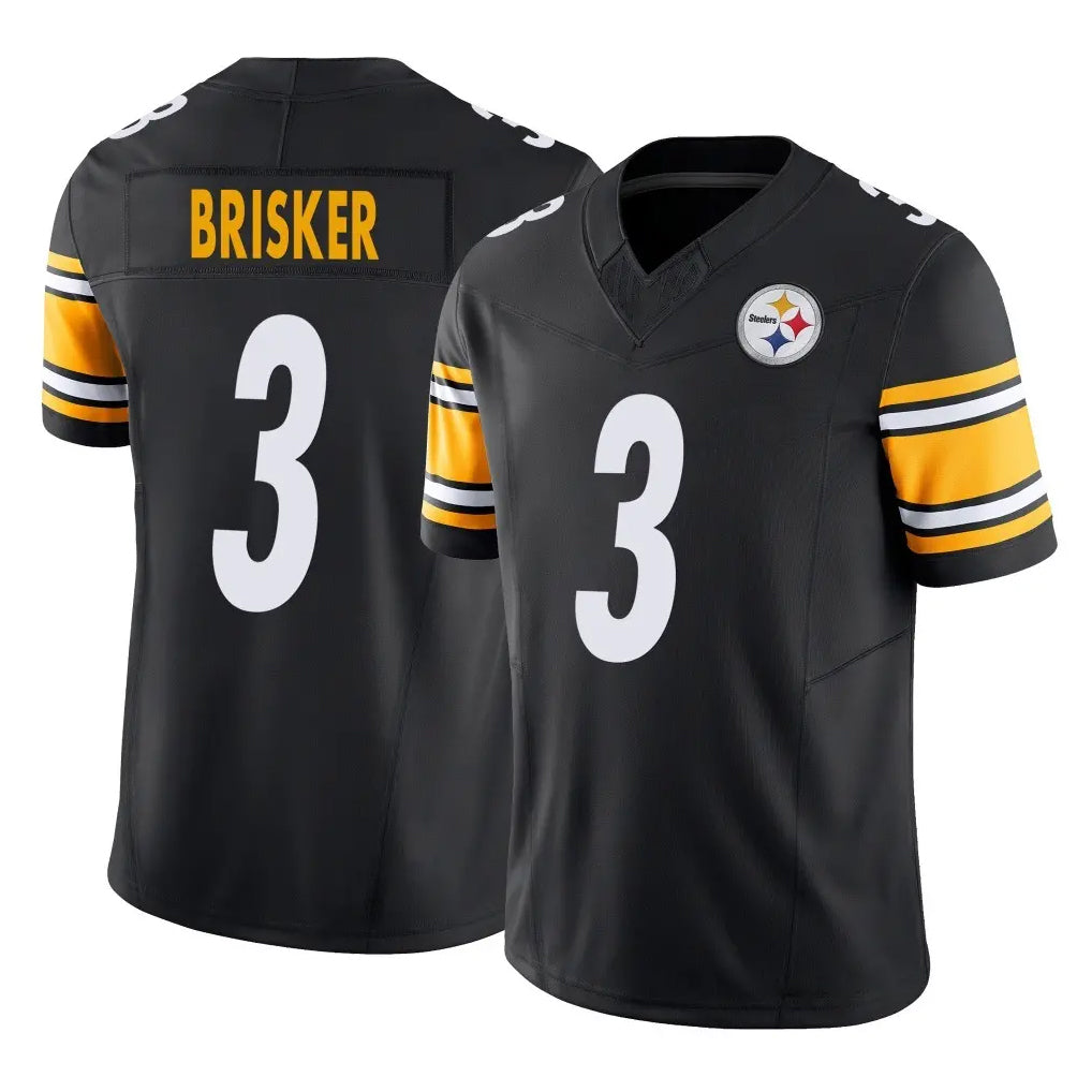 CAdoa P.Steelers #3 Jaquan Brisker Player Black Limited Vapor F.U.S.E. Home Game Stitched Jerseys