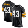 CAdoa P.Steelers #43 Troy Polamalu Black Retired Player Jersey American Stitched Jersey
