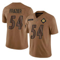 CAdoa P.Steelers #54 Zach Frazier Player Brown Limited Salute To Service Home Game Stitched Jerseys