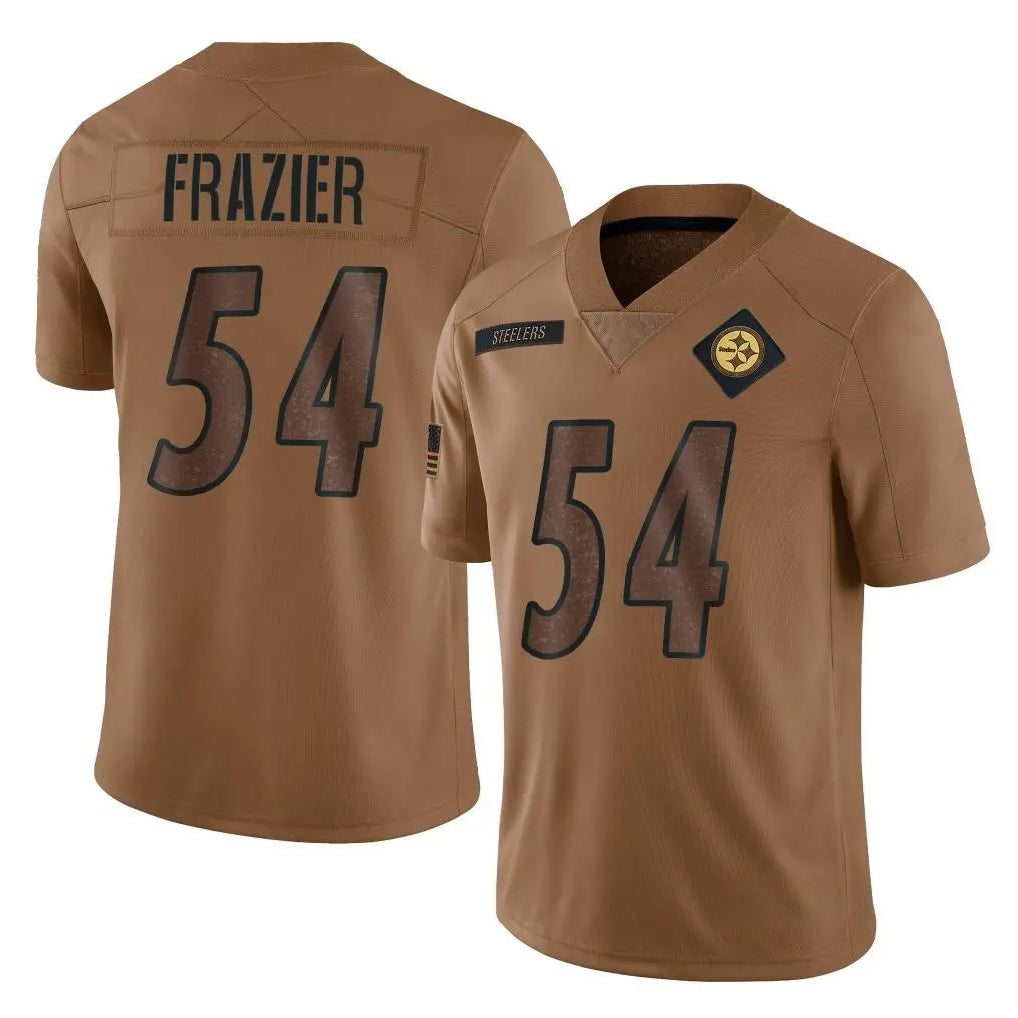 CAdoa P.Steelers #54 Zach Frazier Player Brown Limited Salute To Service Home Game Stitched Jerseys