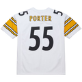 CAdoa P.Steelers #55 Joey Porter Mitchell & Ness White 2005 Authentic Throwback Retired Player Jersey Stitched Puhic