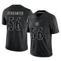 CAdoa P.Steelers #56 Alex Highsmith Player Black Reflective Limited Home Game Stitched Jerseys
