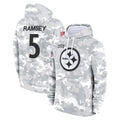 CAdoa P.Steelers #5 Jalen Ramsey Player Arctic Camo Limited Salute to Service Pullover Hoodies Game Stitched Jerseys