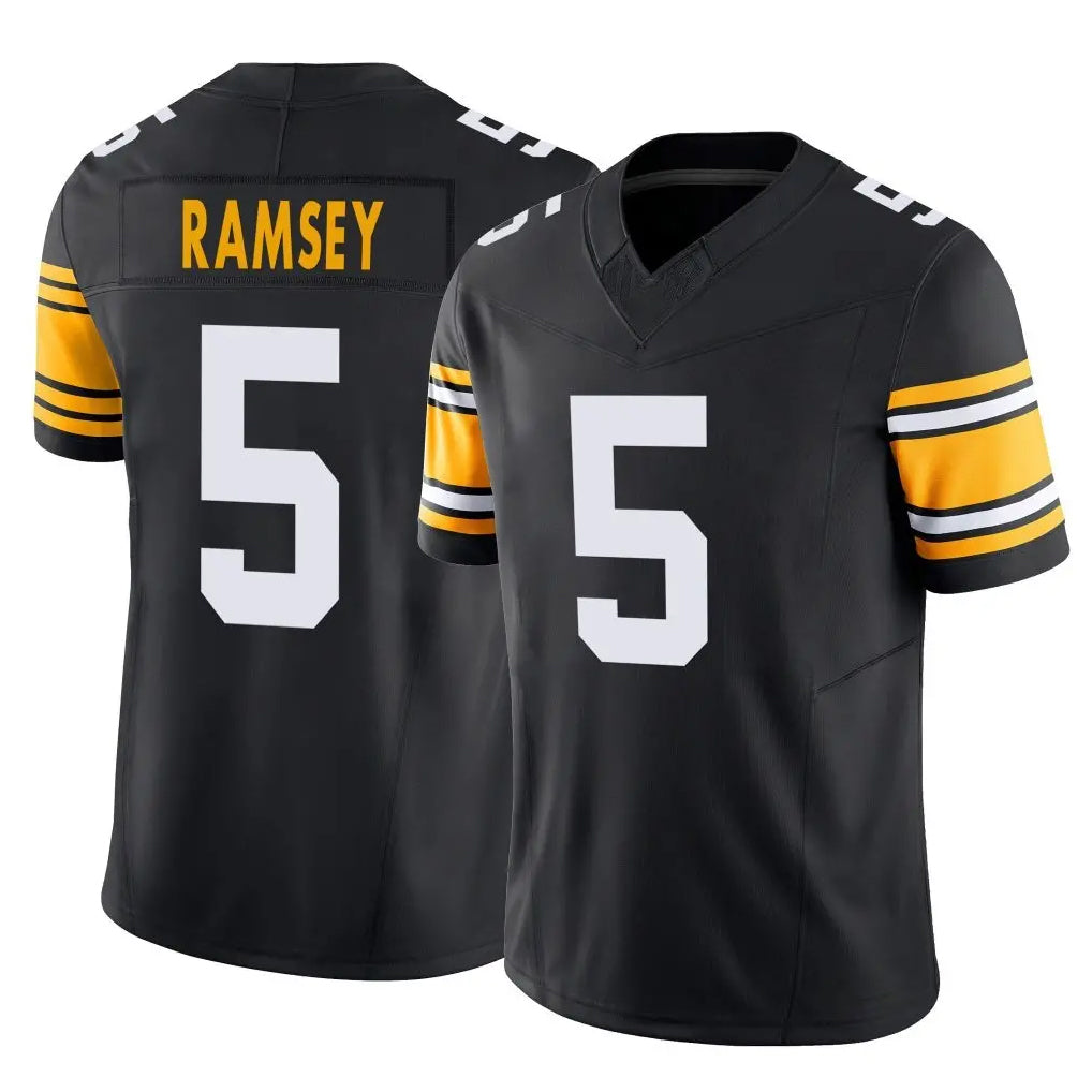 CAdoa P.Steelers #5 Jalen Ramsey Player Black Limited Alternate Vapor F.U.S.E. Home Game Stitched Jerseys