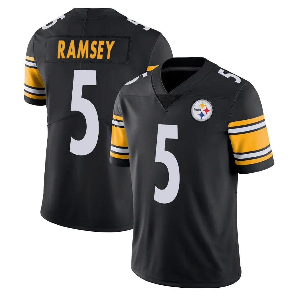 CAdoa P.Steelers #5 Jalen Ramsey Player Black Limited Vapor Untouchable Home Game Stitched Jerseys