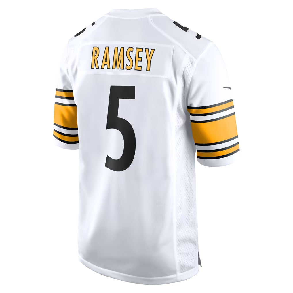 CAdoa P.Steelers #5 Jalen Ramsey Player White Home Game Stitched Jerseys