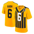 CAdoa P.Steelers #6 Patrick Queen Player Gold Limited 1933 Throwback Home Game Stitched Jerseys