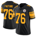 CAdoa P.Steelers #76 Troy Fautanu Player Black Limited Color Rush Home Game Stitched Jerseys
