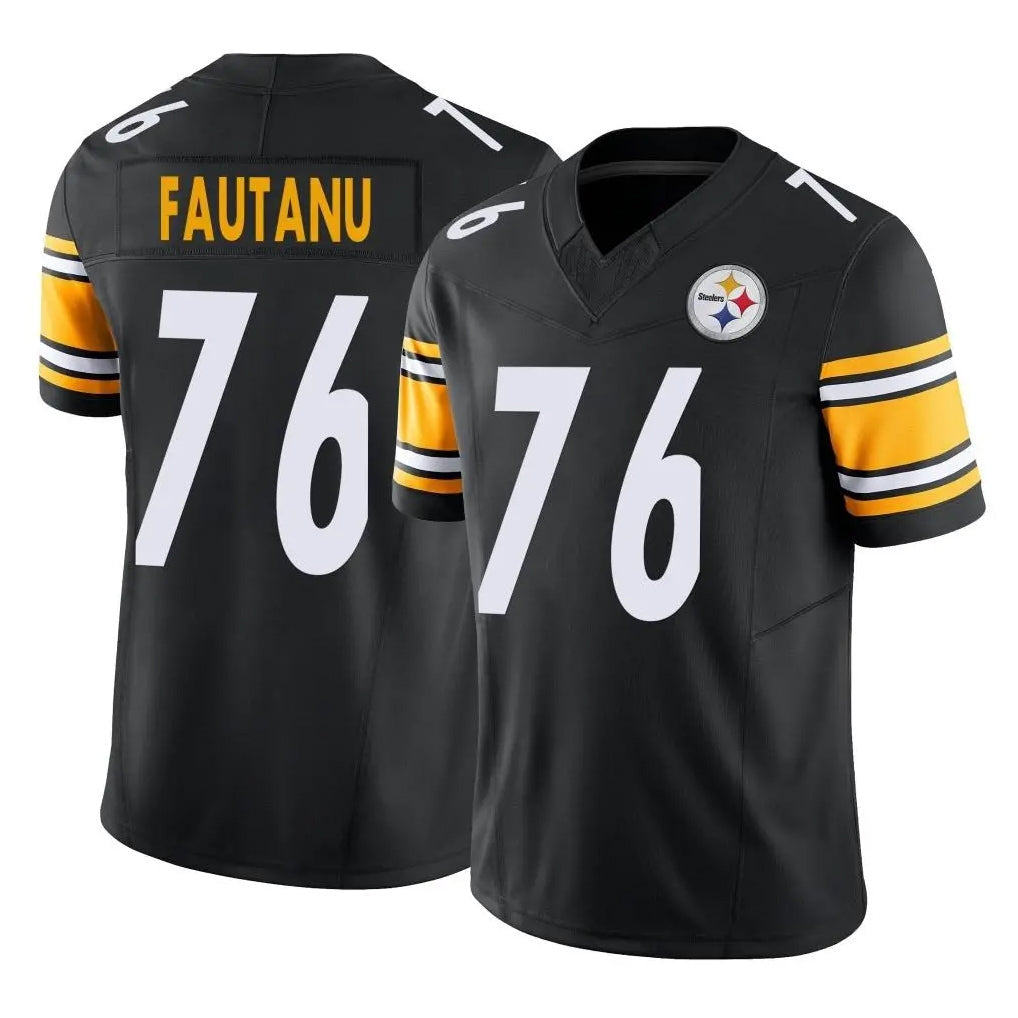 CAdoa P.Steelers #76 Troy Fautanu Player Black Limited Vapor F.U.S.E. Home Game Stitched Jerseys