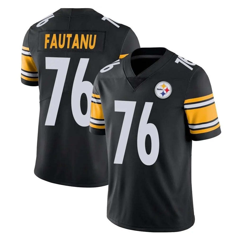 CAdoa P.Steelers #76 Troy Fautanu Player Black Limited Vapor Untouchable Home Game Stitched Jerseys